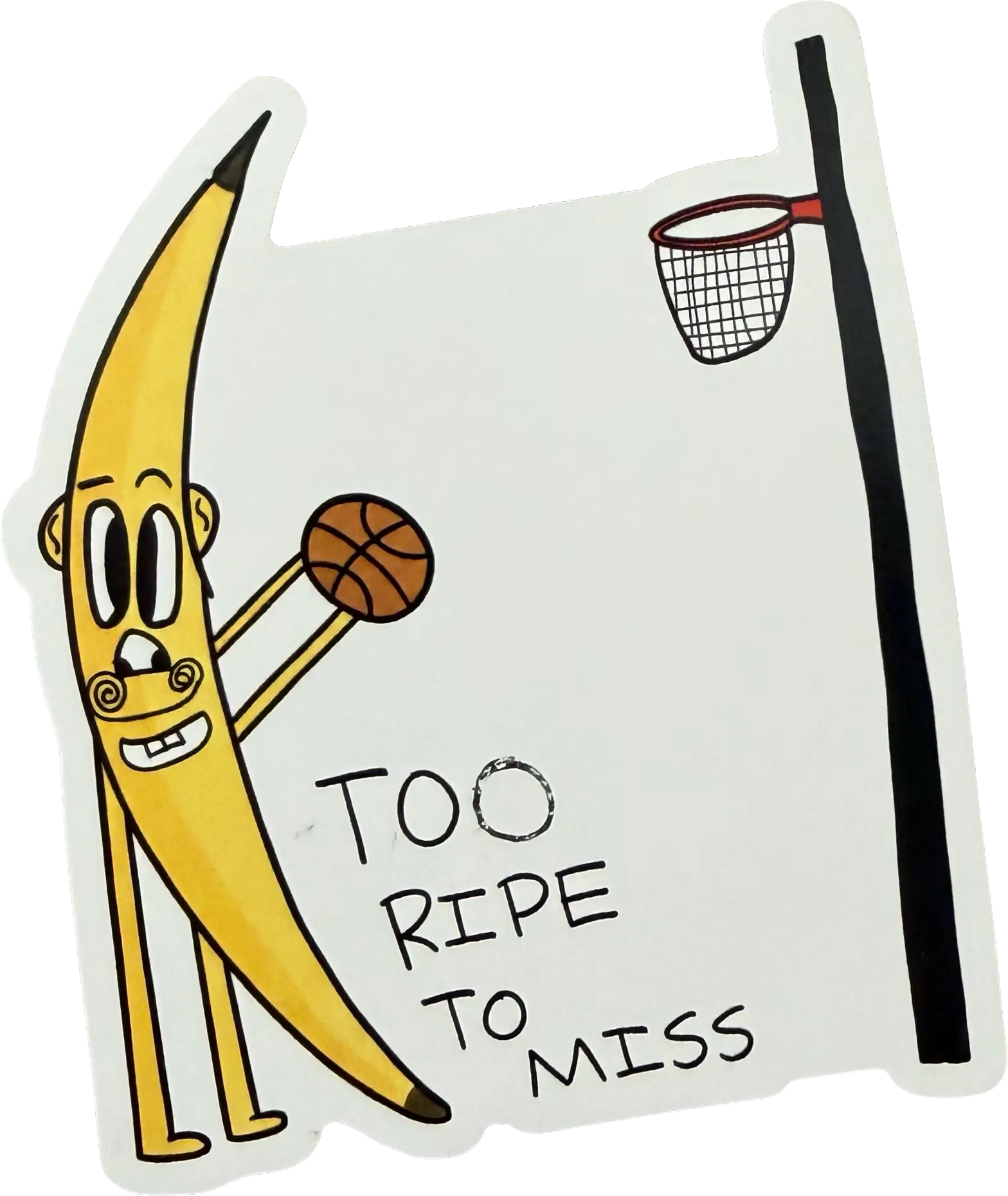 A basketball playing banana for Banana Bros